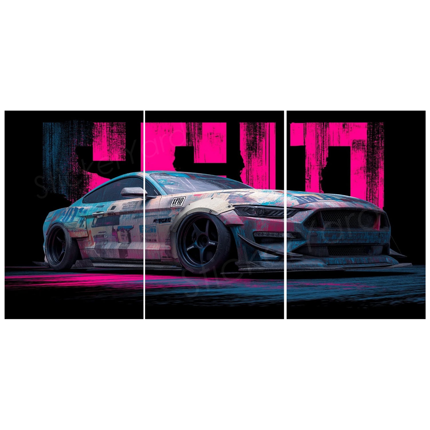 Classic Car Split Posters for Wall Decoration | Wall Art For Bedroom, Office, Living room, Dorm room