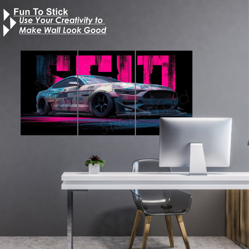 Classic Car Split Posters for Wall Decoration | Wall Art For Bedroom, Office, Living room, Dorm room