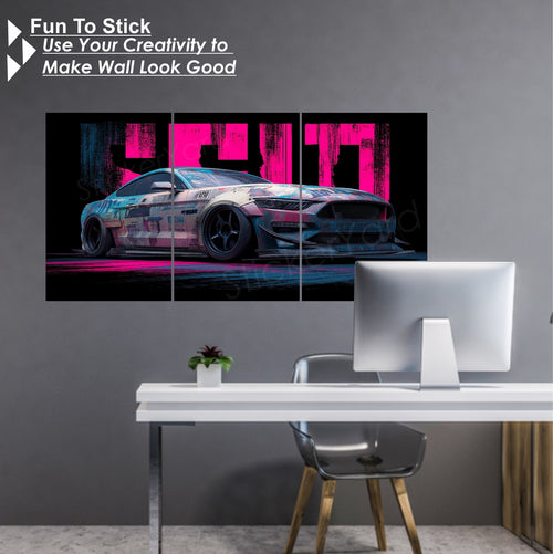 Classic Car Split Posters for Wall Decoration | Wall Art For Bedroom, Office, Living room, Dorm room