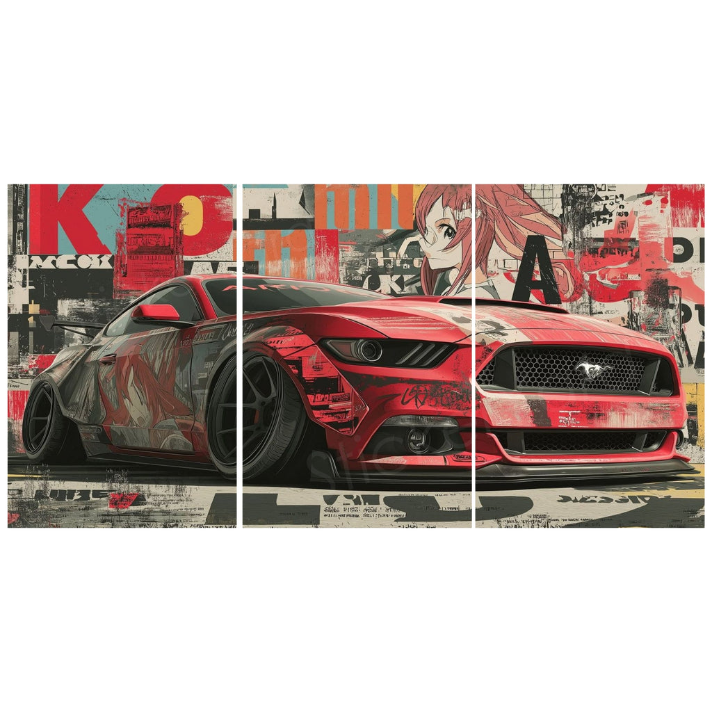 Classic Cars Split Posters for Wall Decoration | Wall Art For Bedroom, Office, Living room, Dorm room