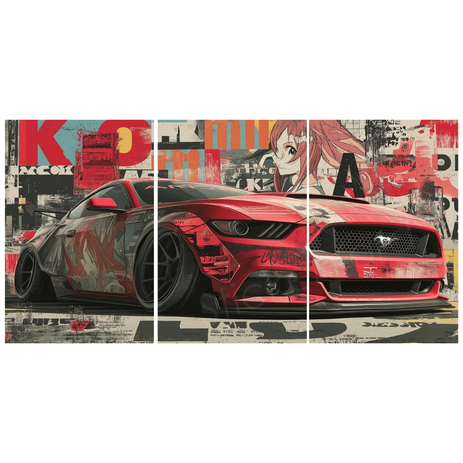 Classic Cars Split Posters for Wall Decoration | Wall Art For Bedroom, Office, Living room, Dorm room