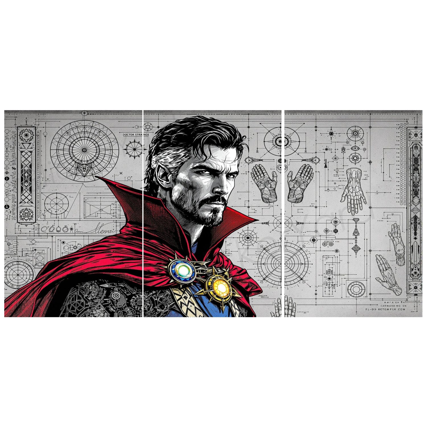 D Strange Split Posters for Wall Decoration | Wall Art For Bedroom, Office, Living room, Dorm room