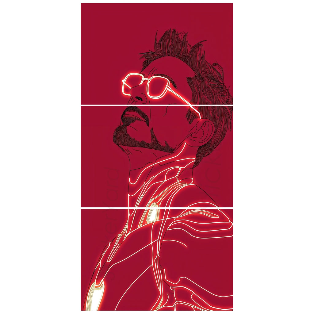 Stark Artwork Design Split Posters for Wall Decoration | Wall Art For Bedroom, Office, Living room, Dorm room