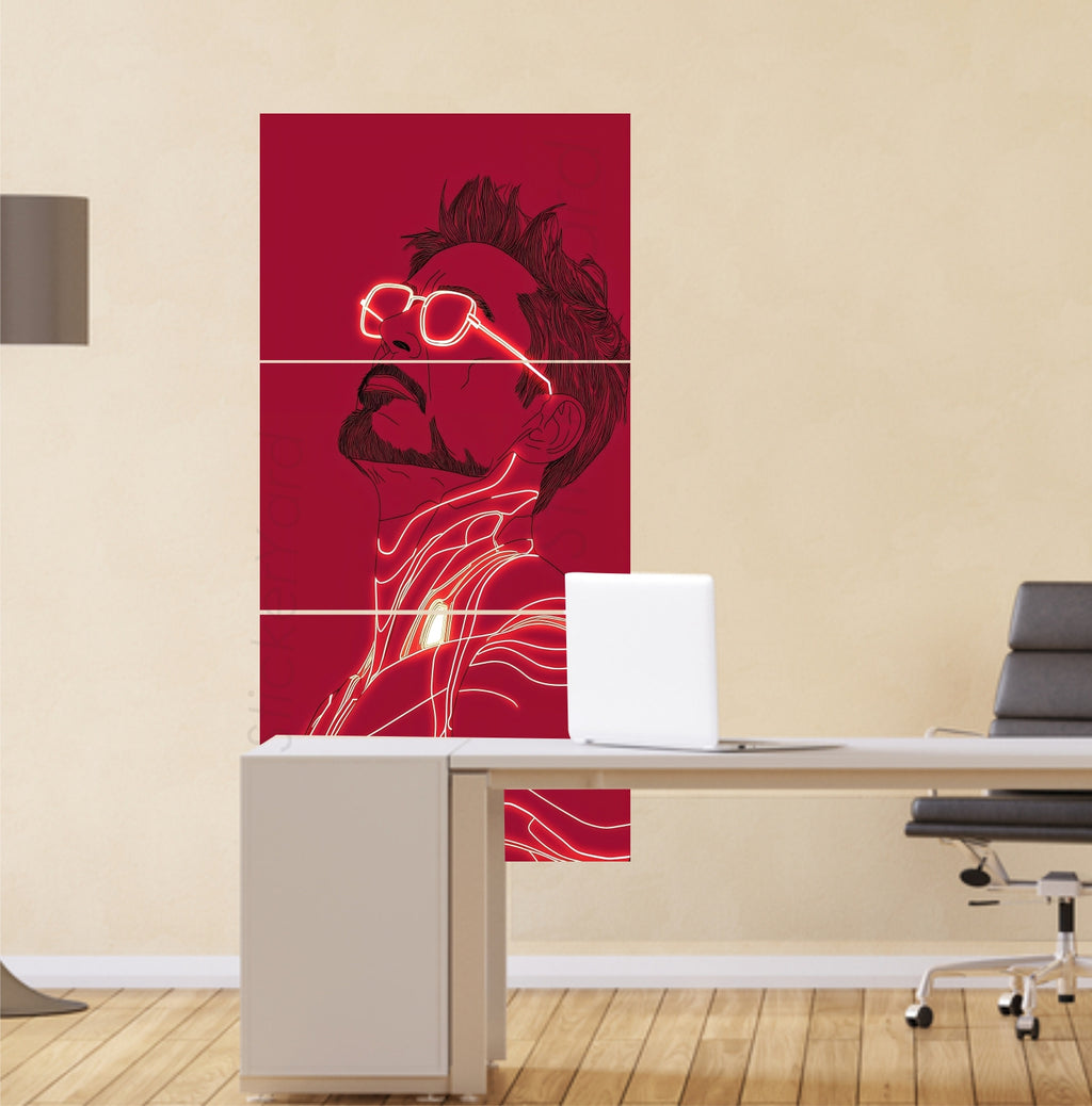 Stark Artwork Design Split Posters for Wall Decoration | Wall Art For Bedroom, Office, Living room, Dorm room