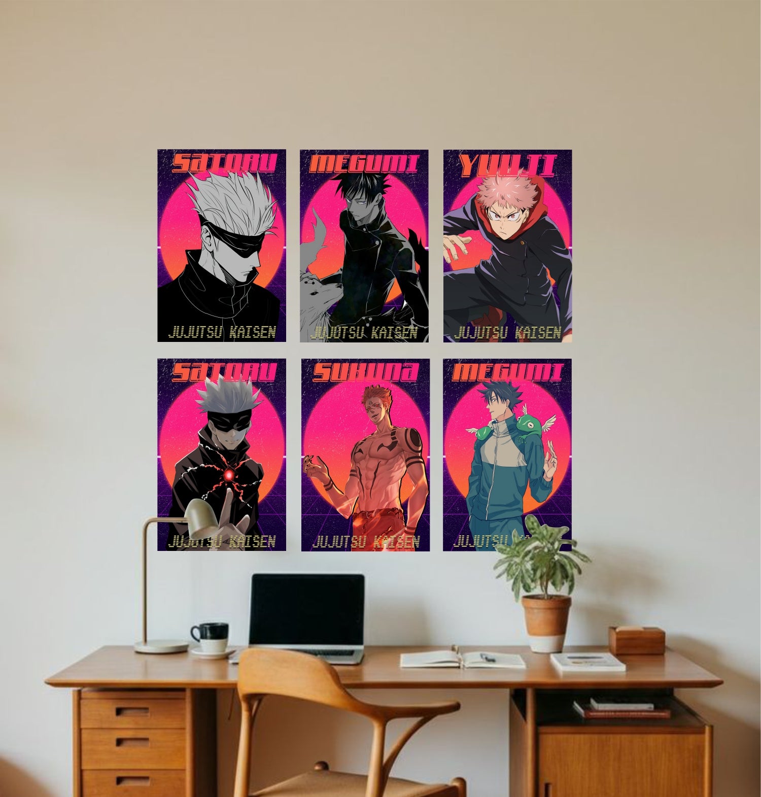 Anime Design1 Split Posters for Wall Decoration Wall Posters| Wall Art For Bedroom, Office, Living room, Dorm room