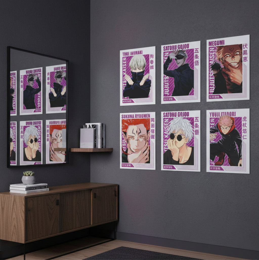 Anime Design2 Split Posters for Wall Decoration Wall Posters| Wall Art For Bedroom, Office, Living room, Dorm room