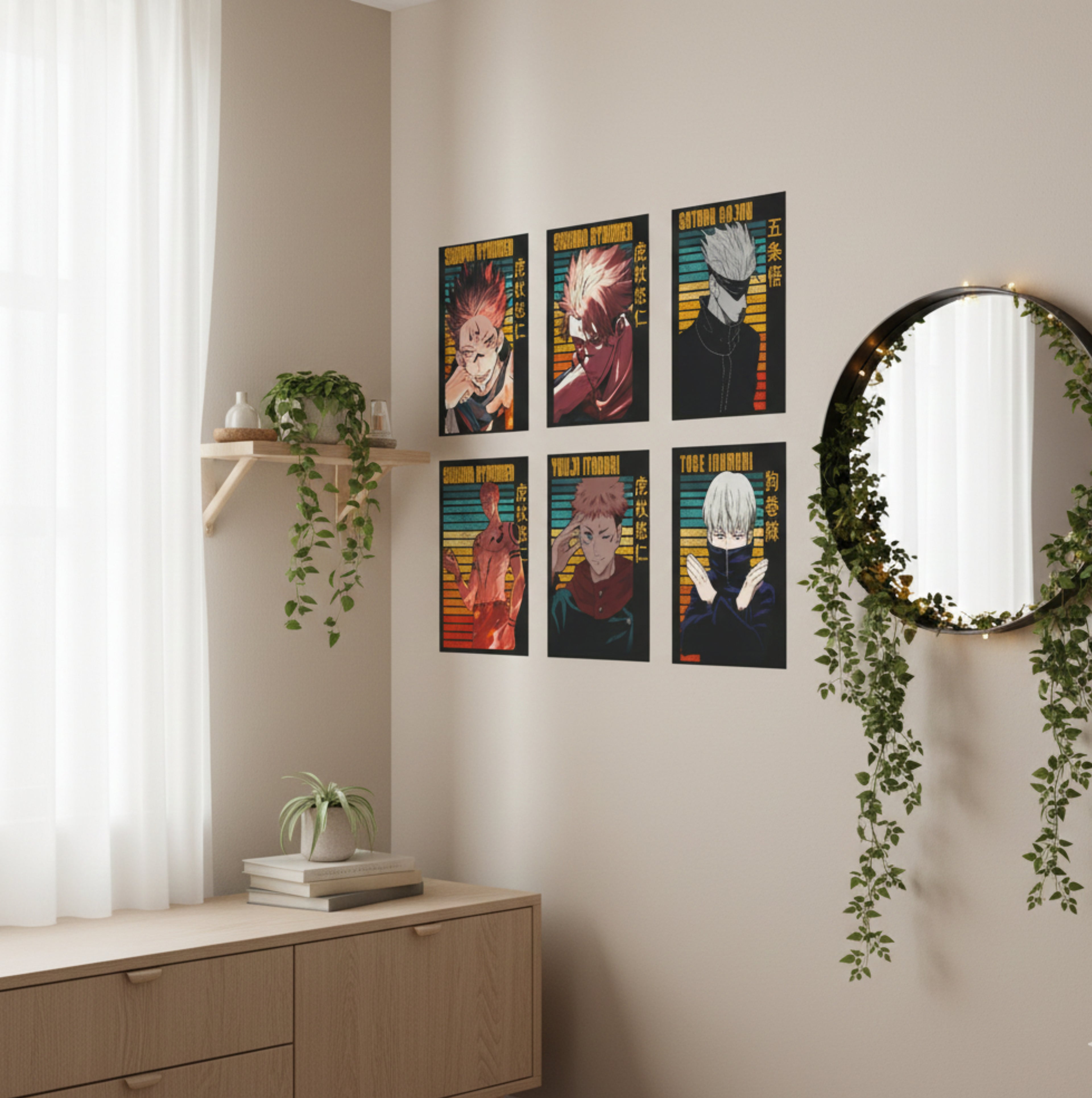 Anime Design3 Split Posters for Wall Decoration Wall Posters| Wall Art For Bedroom, Office, Living room, Dorm room