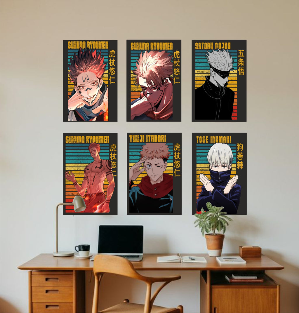 Anime Design3 Split Posters for Wall Decoration Wall Posters| Wall Art For Bedroom, Office, Living room, Dorm room