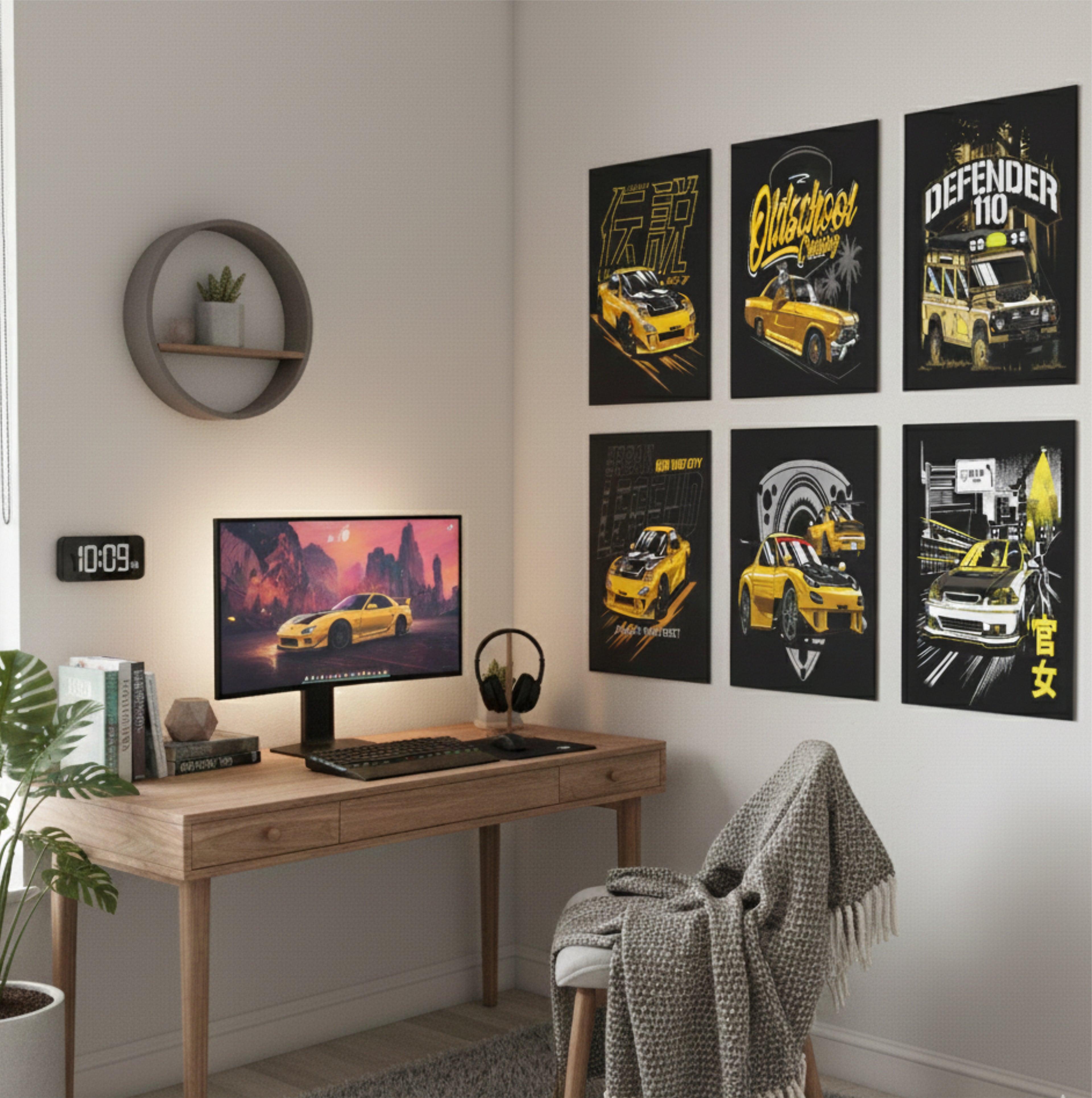 Cars Design Art Split Posters for Wall Decoration Wall Posters| Wall Art For Bedroom, Office, Living room, Dorm room