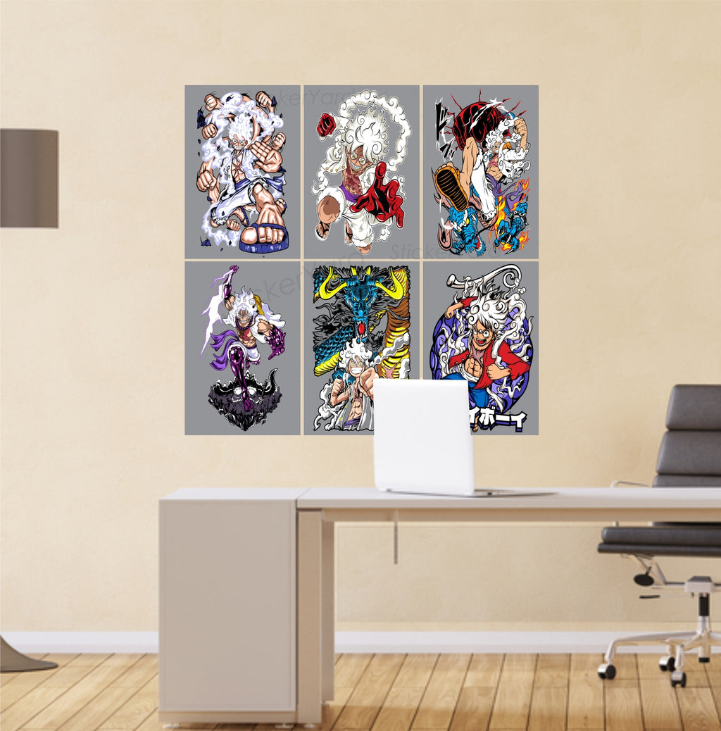 Anime Design5 Split Posters for Wall Decoration Wall Posters| Wall Art For Bedroom, Office, Living room, Dorm room