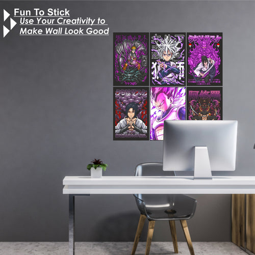 Anime Design7 Split Posters for Wall Decoration Wall Posters| Wall Art For Bedroom, Office, Living room, Dorm room
