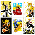 Anime Design8 Split Posters for Wall Decoration Wall Posters| Wall Art For Bedroom, Office, Living room, Dorm room