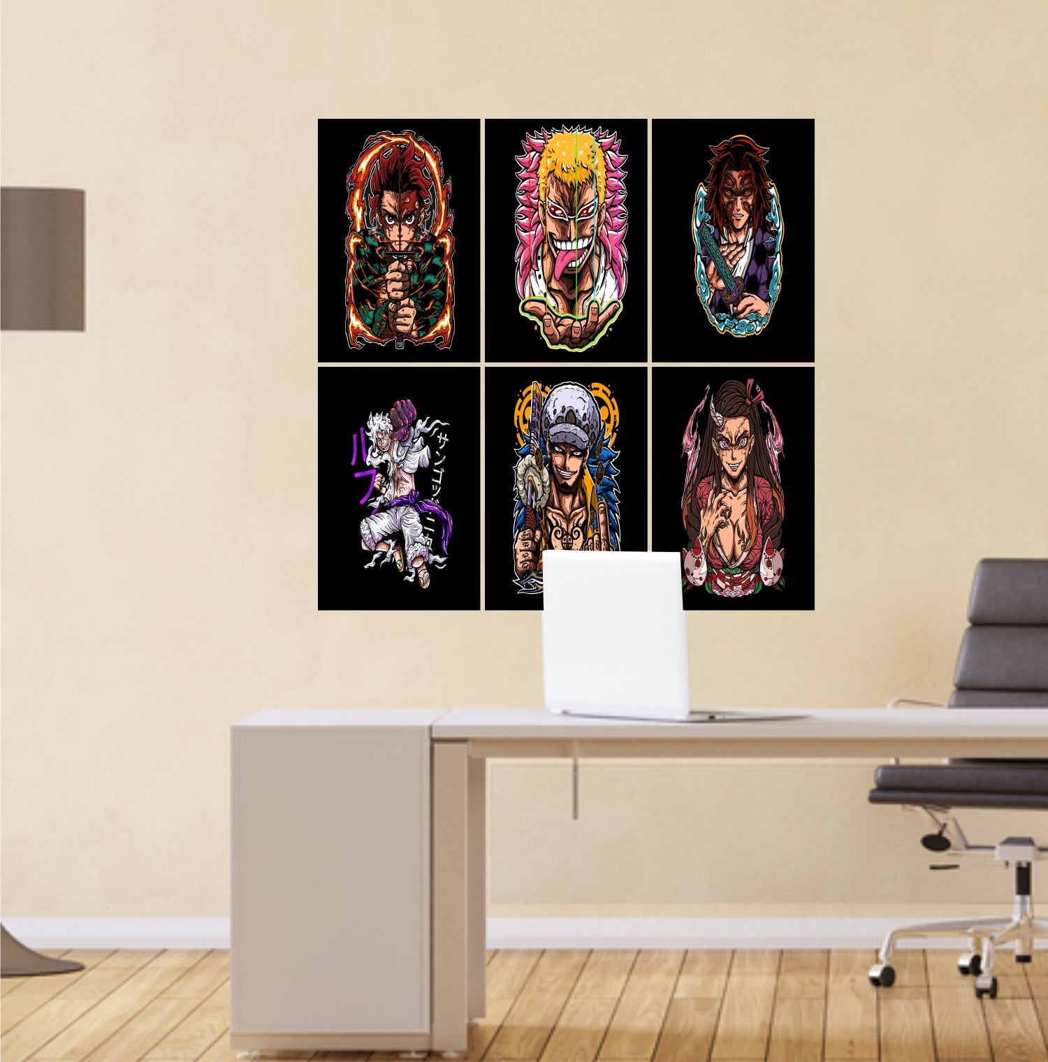 Anime Design10 Split Posters for Wall Decoration Wall Posters| Wall Art For Bedroom, Office, Living room, Dorm room