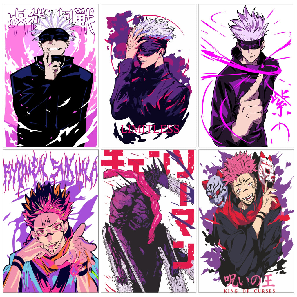Anime Design11 Split Posters for Wall Decoration Wall Posters| Wall Art For Bedroom, Office, Living room, Dorm room