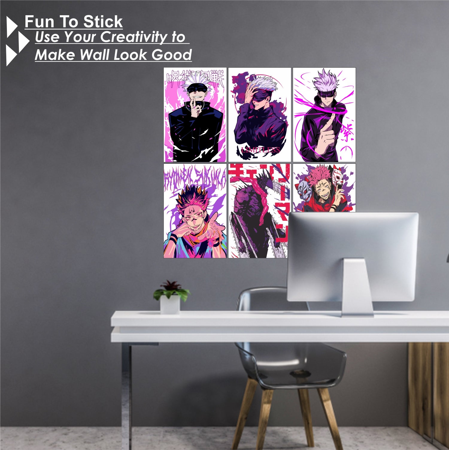 Anime Design11 Split Posters for Wall Decoration Wall Posters| Wall Art For Bedroom, Office, Living room, Dorm room