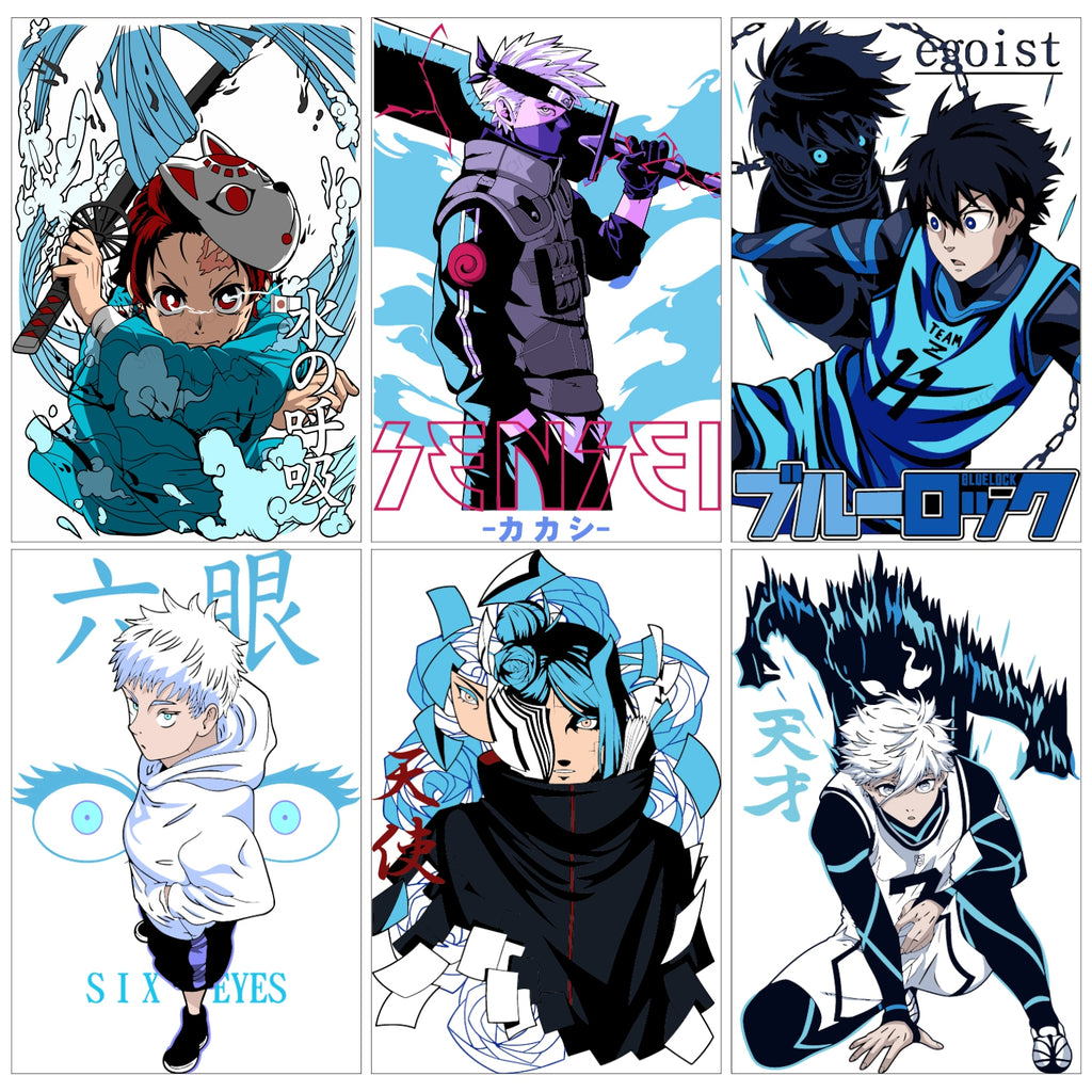 Anime Design12 Split Posters for Wall Decoration Wall Posters| Wall Art For Bedroom, Office, Living room, Dorm room