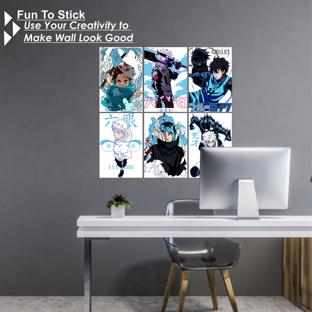 Anime Design12 Split Posters for Wall Decoration Wall Posters| Wall Art For Bedroom, Office, Living room, Dorm room