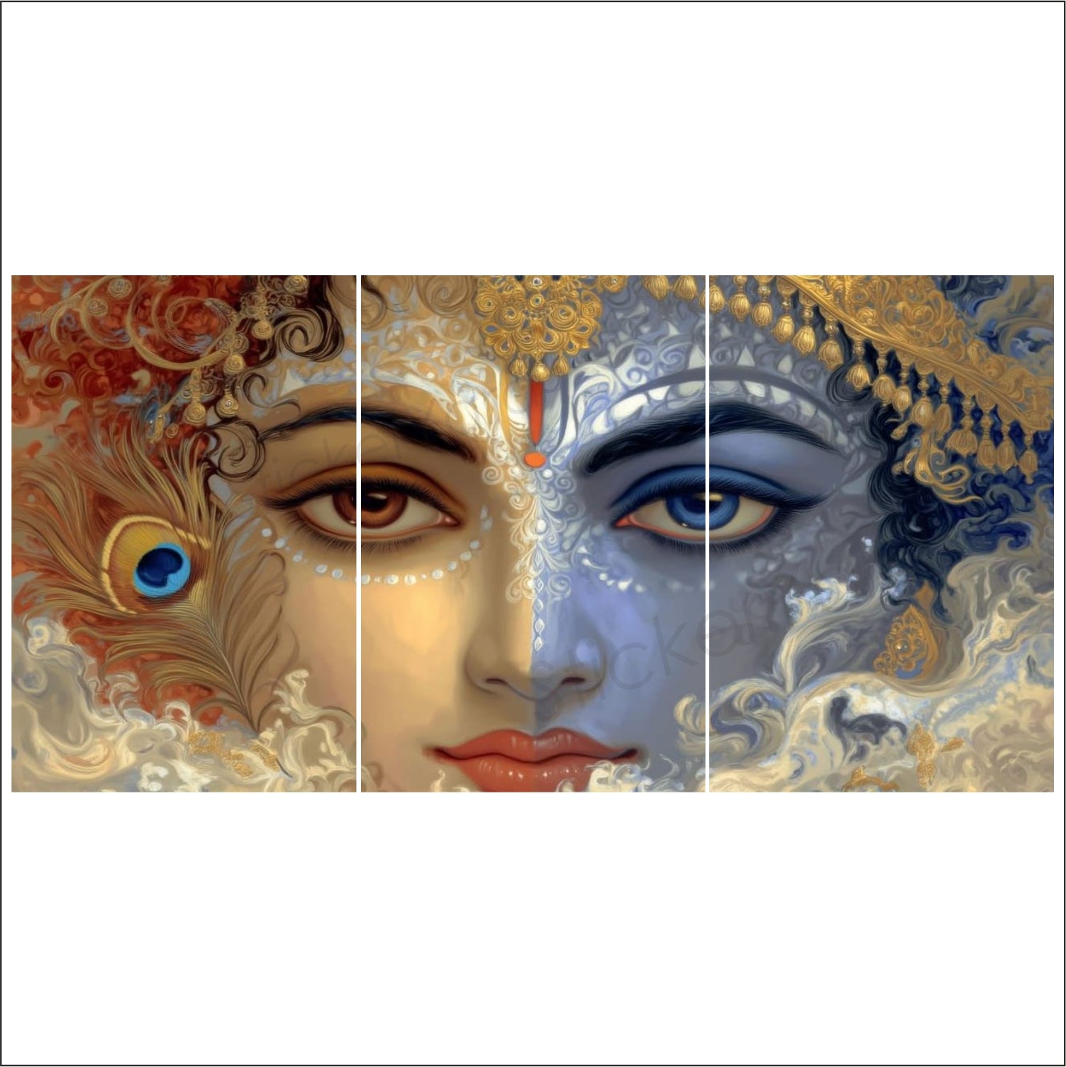 Beautiful God Eyes Split Posters for Wall Decoration | Wall Art For Bedroom, Office, Living room, Dorm room