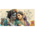 Radha Krishna Ji Split Posters for Wall Decoration | Wall Art For Bedroom, Office, Living room, Dorm room