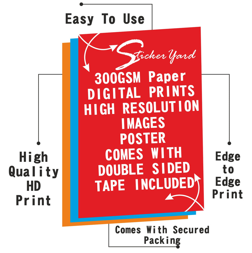 6 Different Anime Combo  for Wall Decoration | Wall Art For Bedroom, Office, Living room, Dorm room