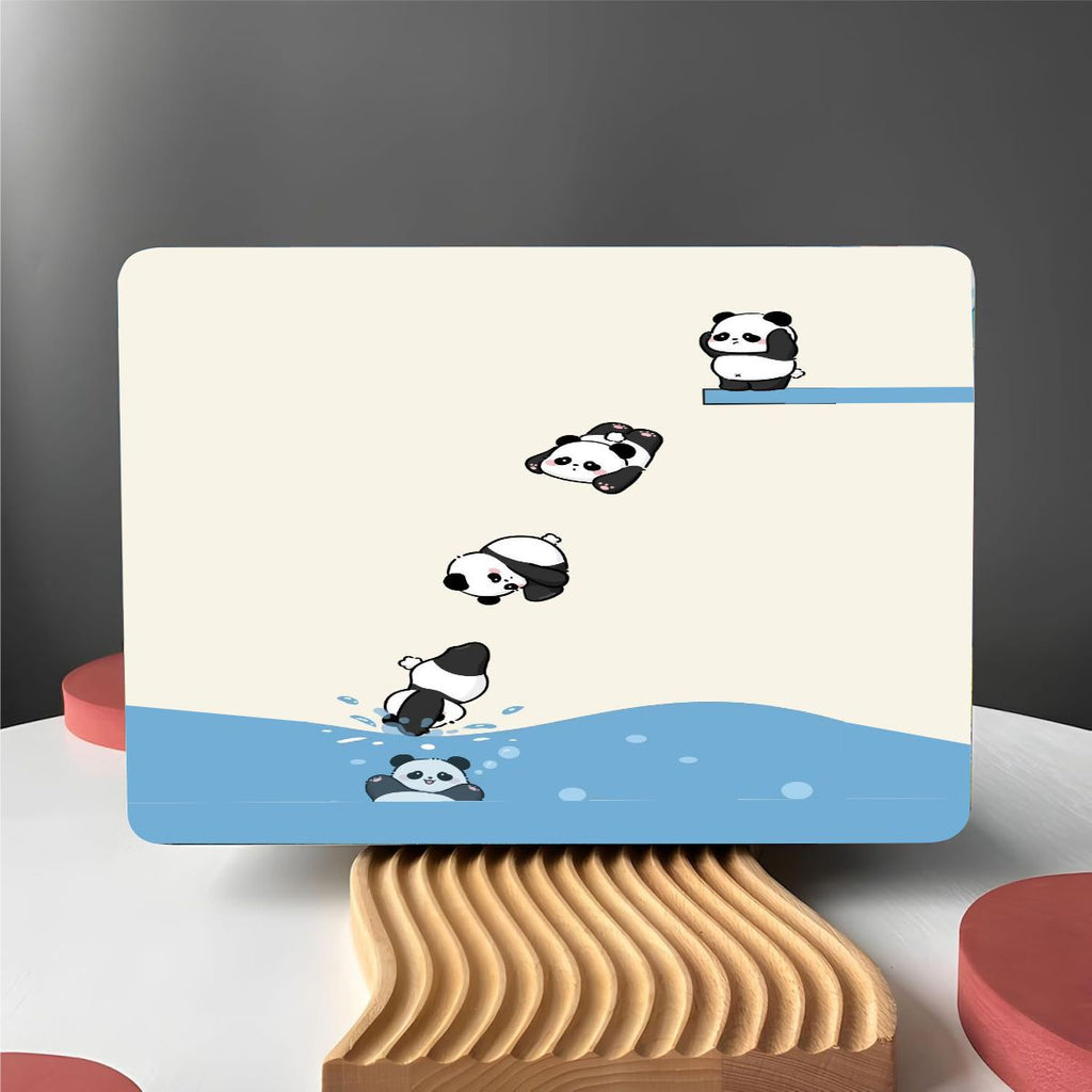 Panda Swimming  Vinyl Laptop Sticker Suitable For 15.6inch Laptop Skin