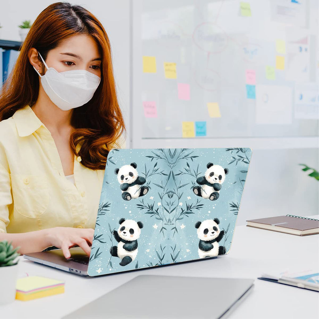 Bamboo Panda Vinyl Laptop Sticker Suitable For 15.6inch Laptop Skin