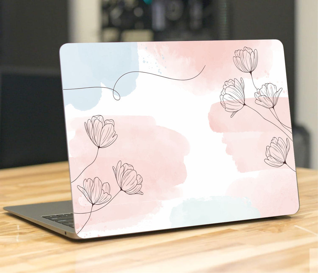 Abstract Color Flowers Vinyl Laptop Sticker Suitable For 15.6inch Laptop Skin