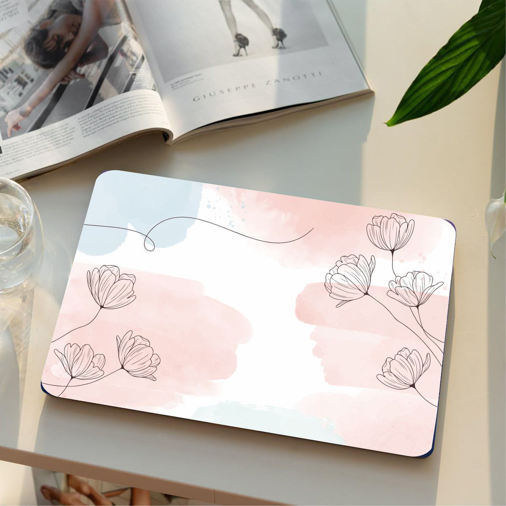 Abstract Color Flowers Vinyl Laptop Sticker Suitable For 15.6inch Laptop Skin
