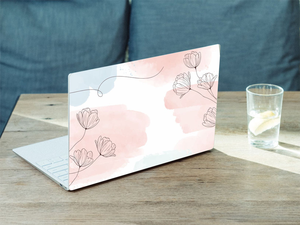 Abstract Color Flowers Vinyl Laptop Sticker Suitable For 15.6inch Laptop Skin