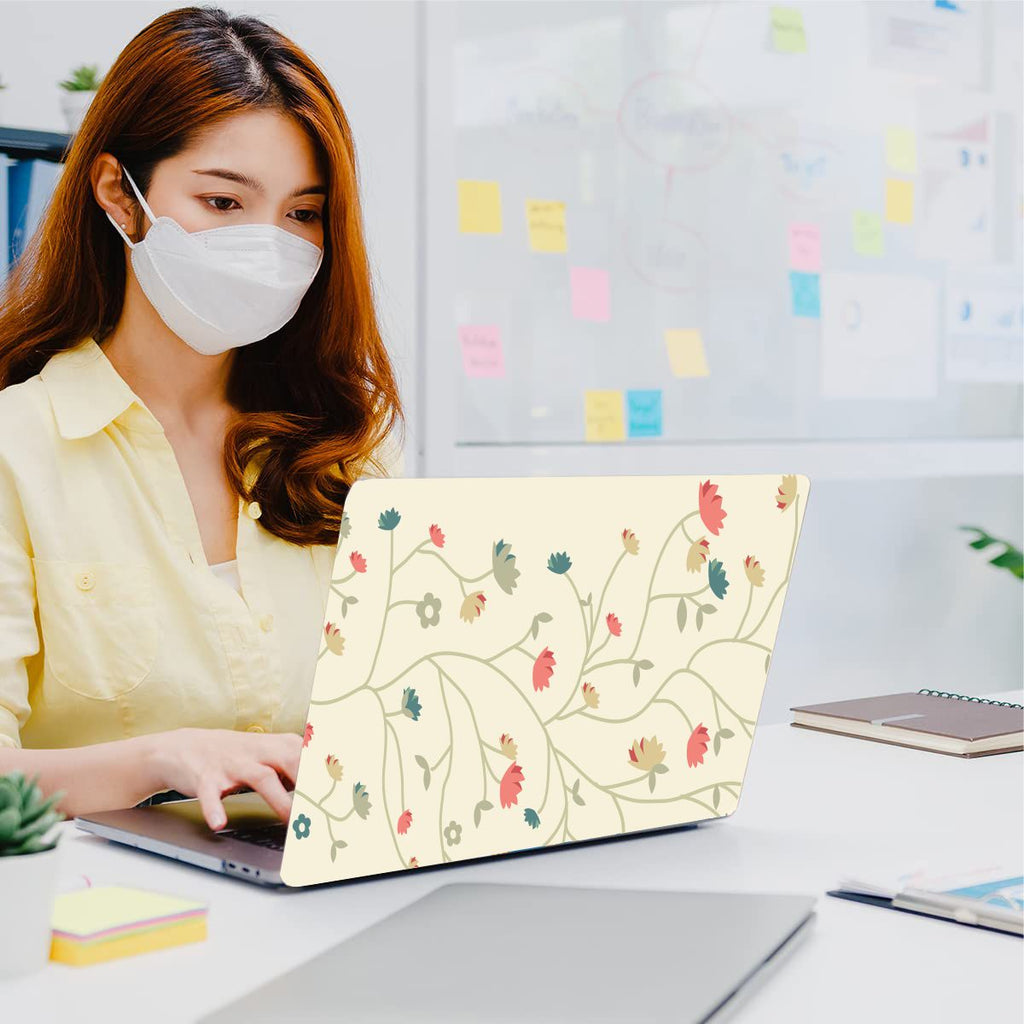 Branch Flowers Vinyl Laptop Sticker Suitable For 15.6inch Laptop Skin