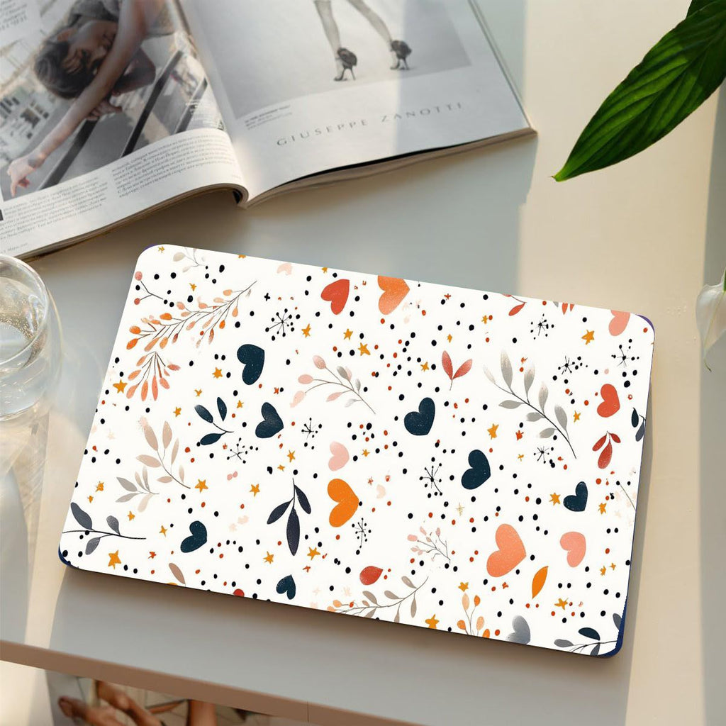 Abstract Hearts Vinyl Laptop Sticker Suitable For 15.6inch Laptop Skin