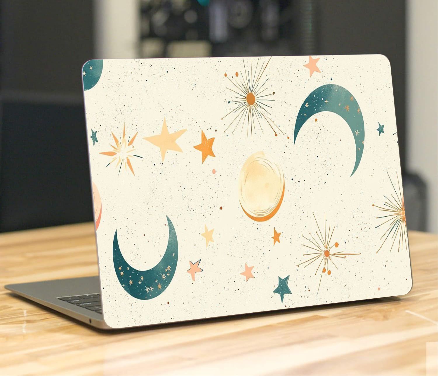 Moon Aesthetics Vinyl Laptop Sticker Suitable For 15.6inch Laptop Skin
