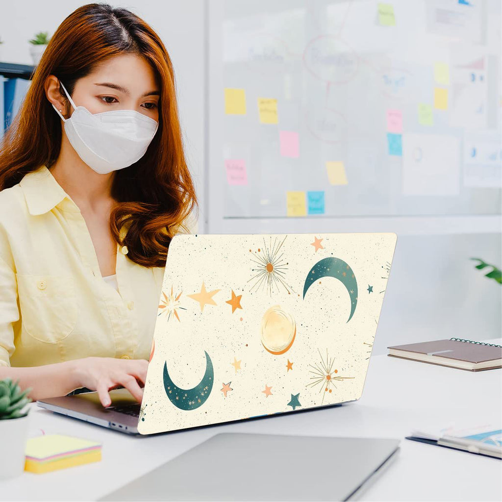 Moon Aesthetics Vinyl Laptop Sticker Suitable For 15.6inch Laptop Skin