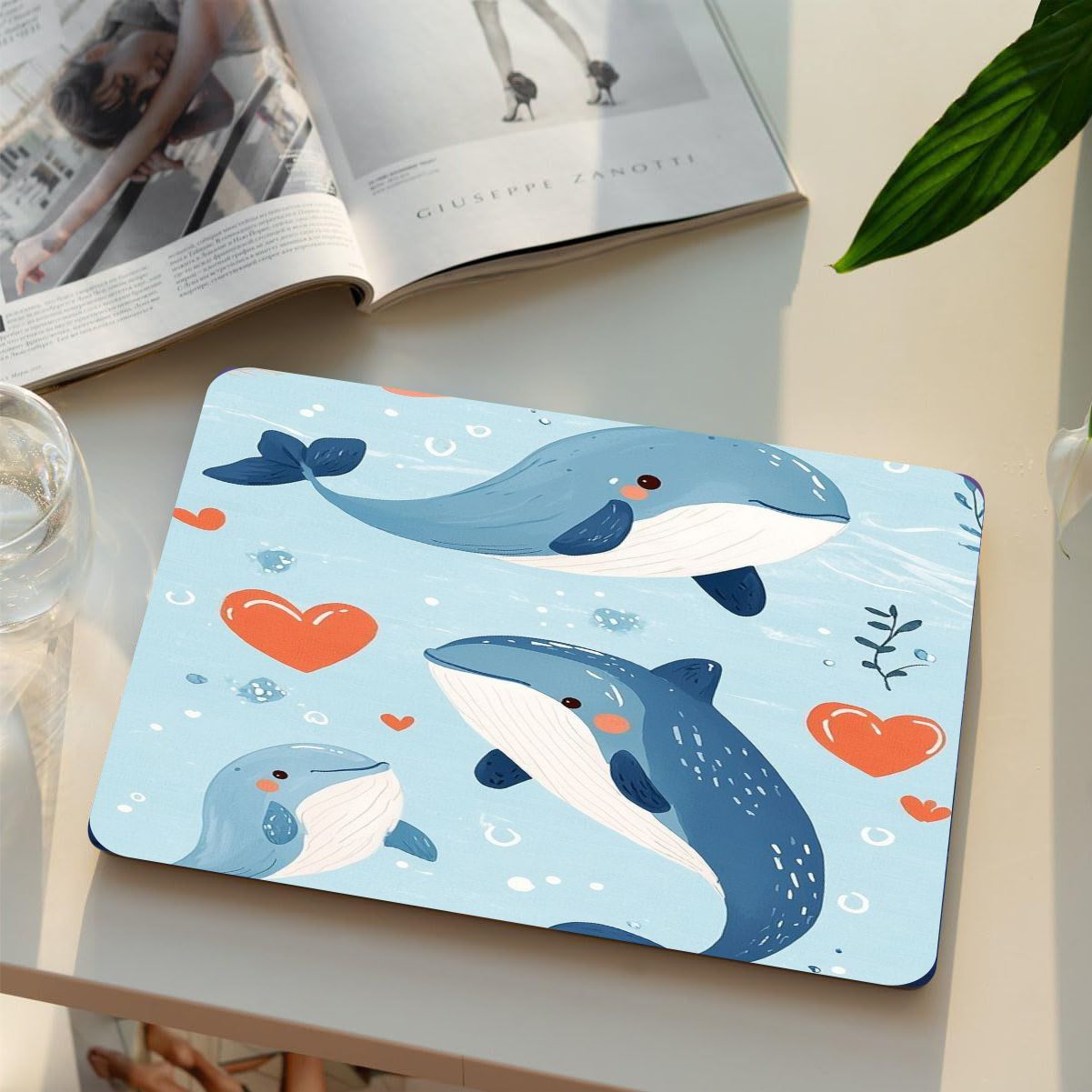 Blue Whale Vinyl Laptop Sticker Suitable For 15.6inch Laptop Skin