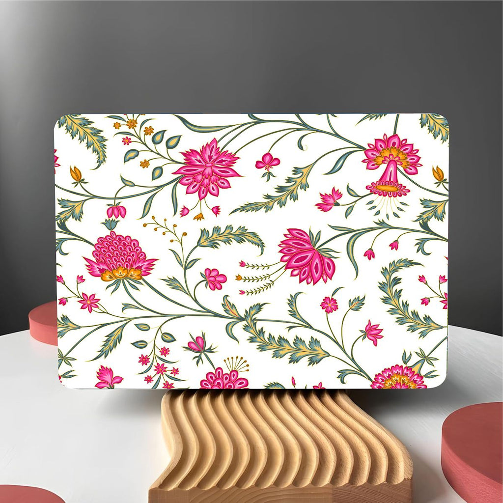 Pink Floral Vinyl Laptop Sticker Suitable For 15.6inch Laptop Skin