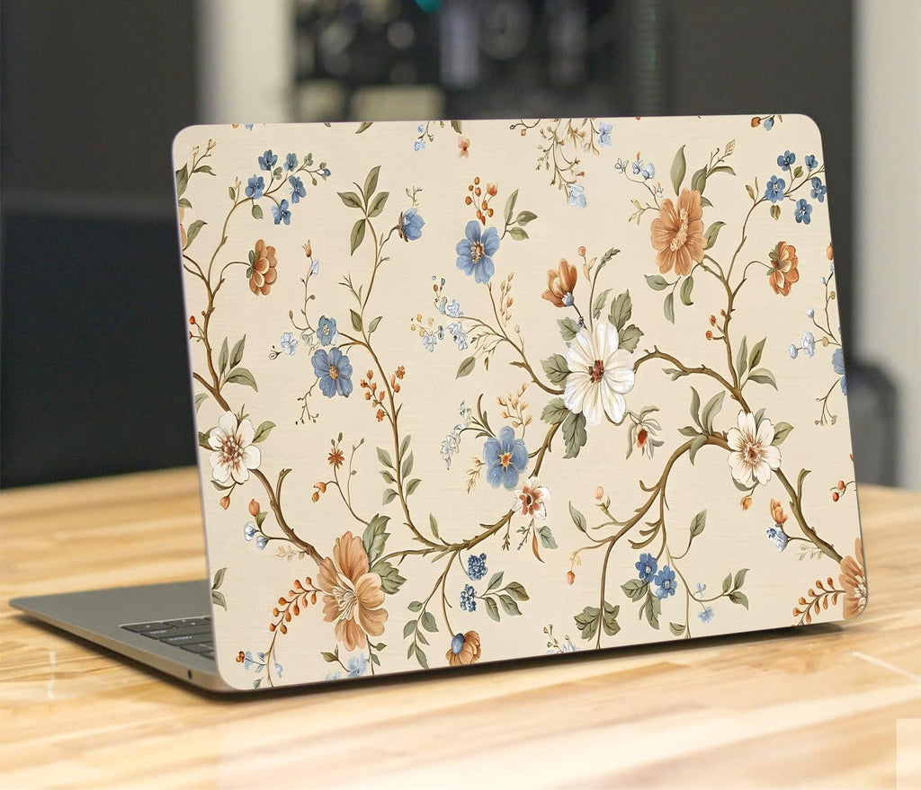 Floral Abstract Vinyl Laptop Sticker Suitable For 15.6inch Laptop Skin