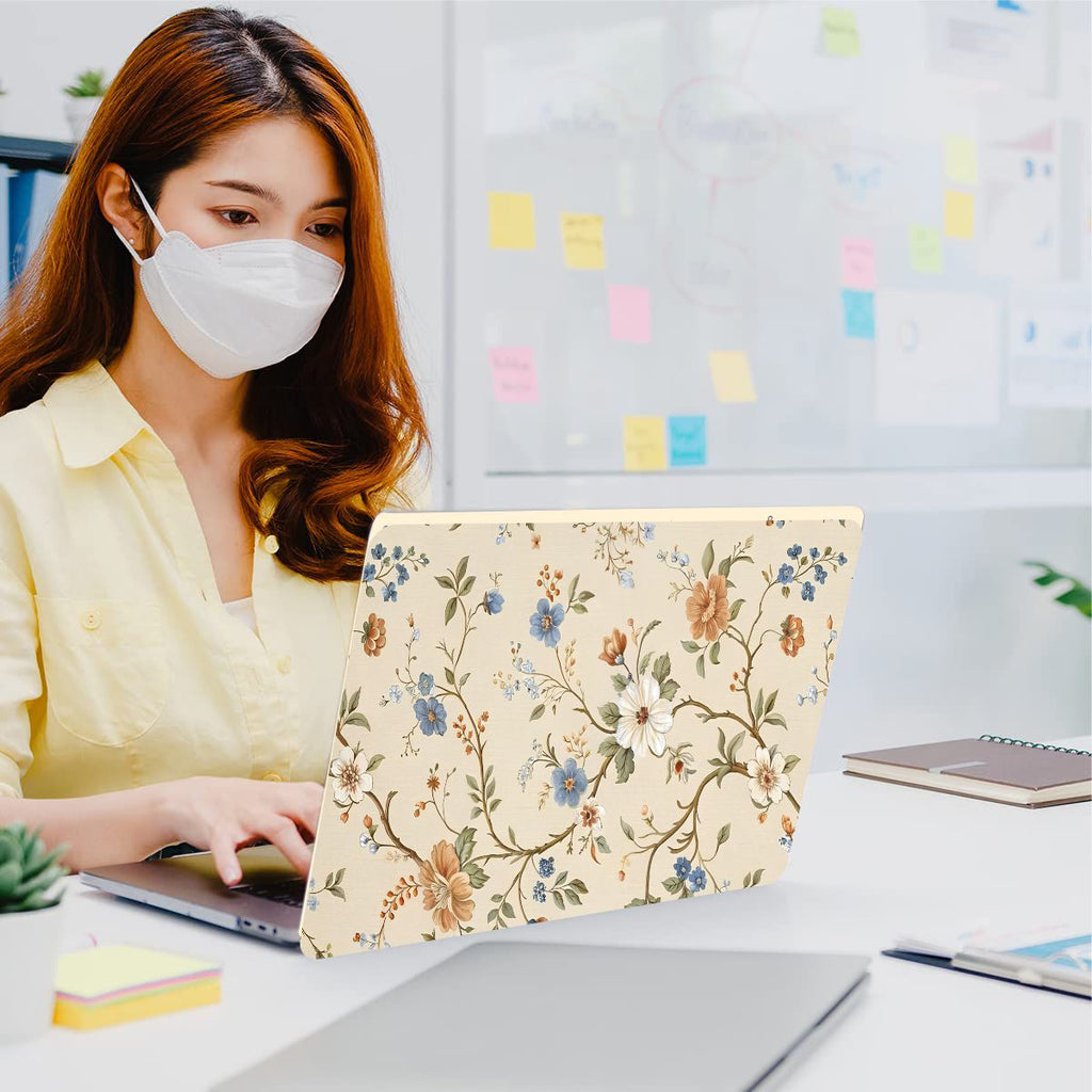 Floral Abstract Vinyl Laptop Sticker Suitable For 15.6inch Laptop Skin