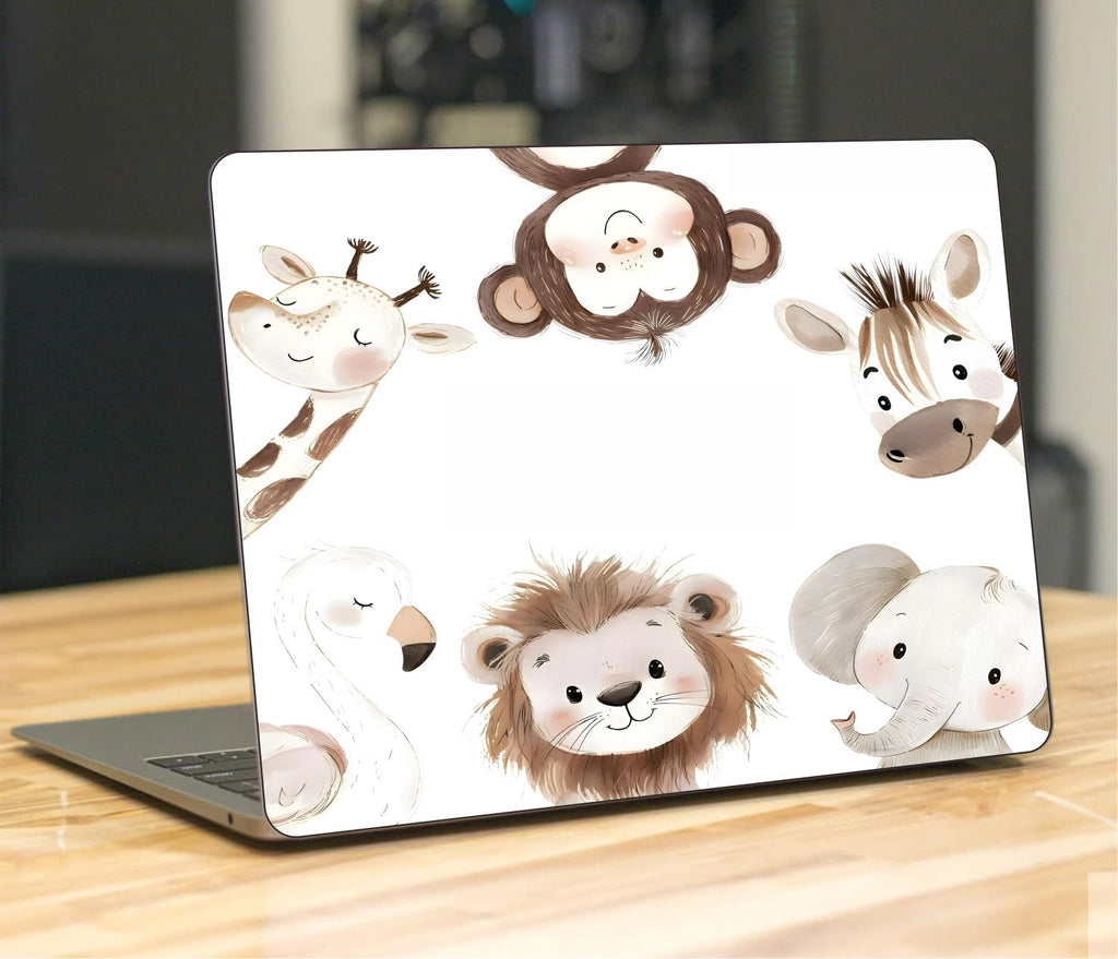Cute Animals Vinyl Laptop Sticker Suitable For 15.6inch Laptop Skin