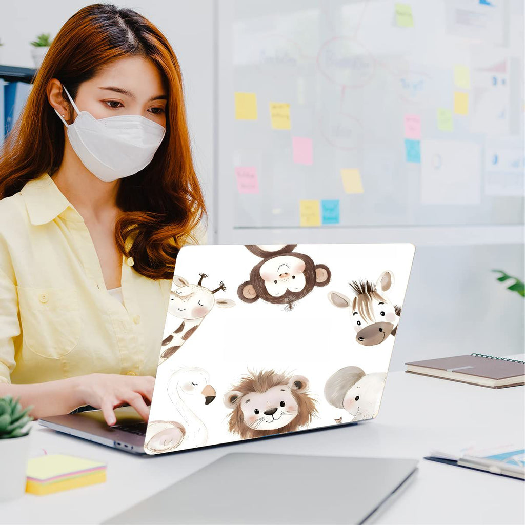Cute Animals Vinyl Laptop Sticker Suitable For 15.6inch Laptop Skin