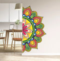 FramingoKart  PVC Vinyl   Mandala Pattern Wall Sticker Big Size Room Walls Home Decor  58cm Self Adhesive Sticker (multicolour,size-58x114cm)