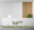 FramingoKart  PVC Vinyl Flowers Grass Wall Sticker Big Size Room Walls Home Decor  Self Adhesive Sticker