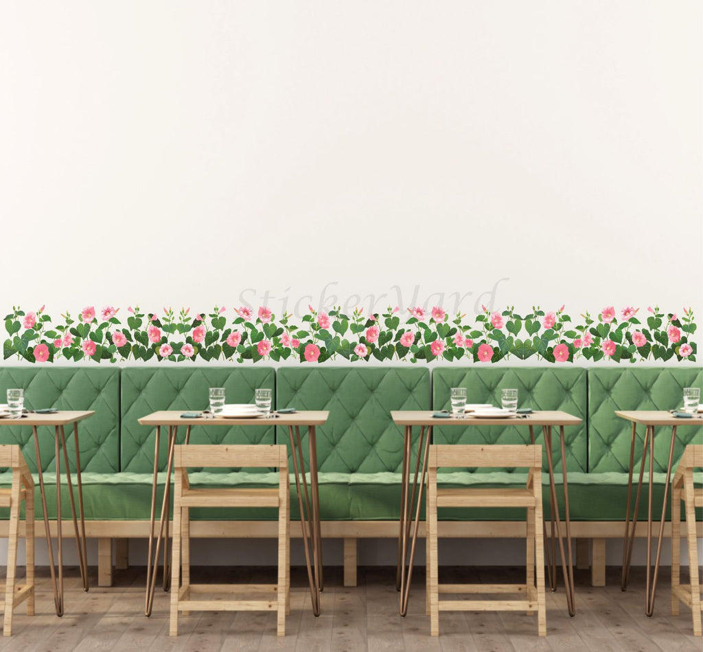 FramingoKart  PVC Vinyl Flowers Grass Wall Sticker Big Size Room Walls Home Decor  Self Adhesive Sticker