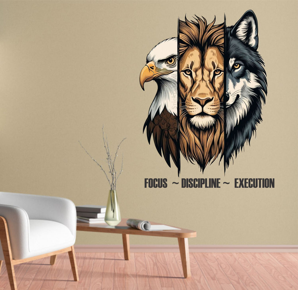 FramingoKart  PVC Vinyl Motivational Art Design Wall Sticker Big Size Room Walls Home Décor Self Adhesive Sticker