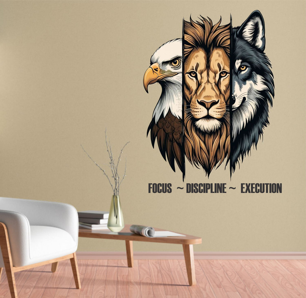 FramingoKart  PVC Vinyl Motivational Art Design Wall Sticker Big Size Room Walls Home Décor Self Adhesive Sticker