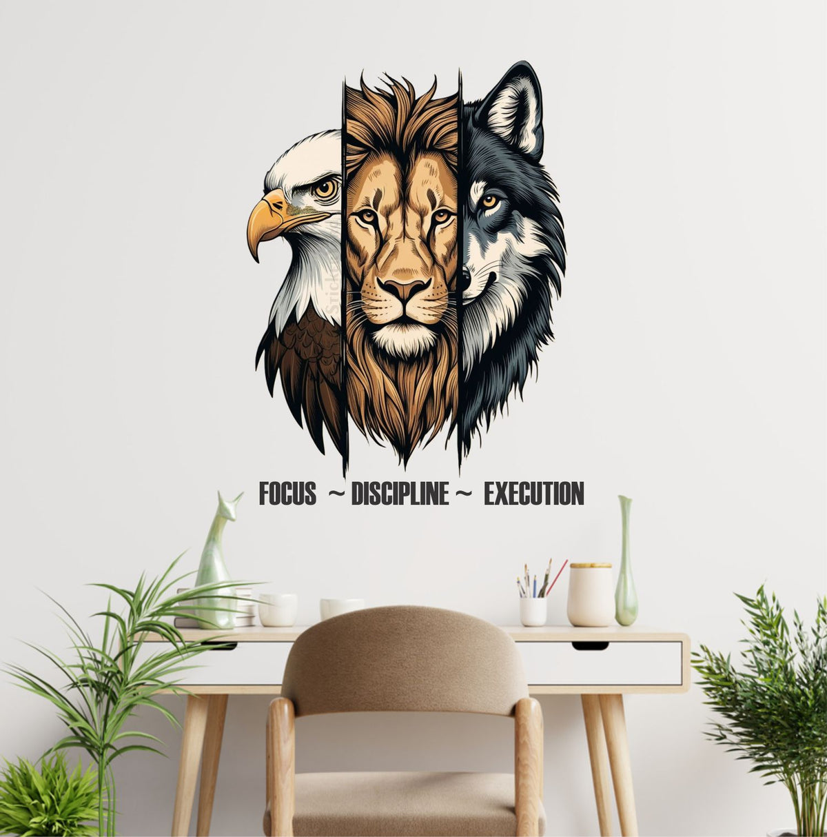 FramingoKart  PVC Vinyl Motivational Art Design Wall Sticker Big Size Room Walls Home Décor Self Adhesive Sticker