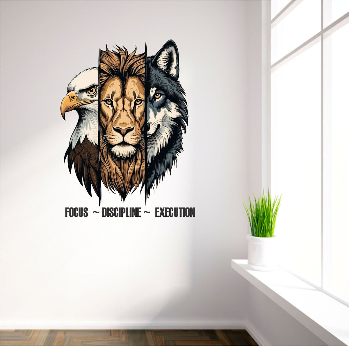 FramingoKart  PVC Vinyl Motivational Art Design Wall Sticker Big Size Room Walls Home Décor Self Adhesive Sticker