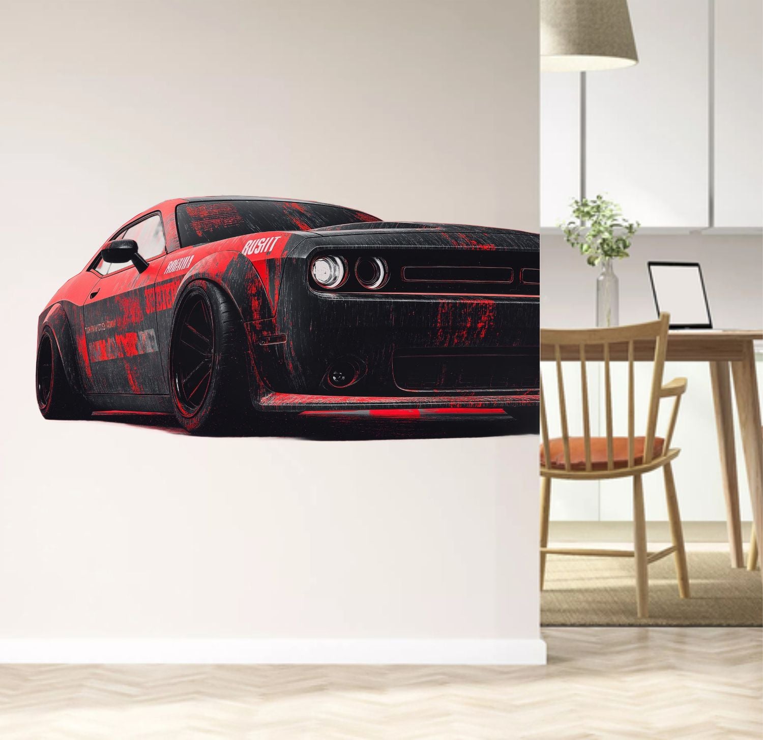 FramingoKart  PVC Vinyl Car Design Art Wall Sticker Big Size Room Walls Home Décor Self Adhesive Sticker