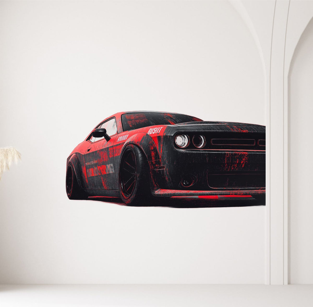 FramingoKart  PVC Vinyl Car Design Art Wall Sticker Big Size Room Walls Home Décor Self Adhesive Sticker
