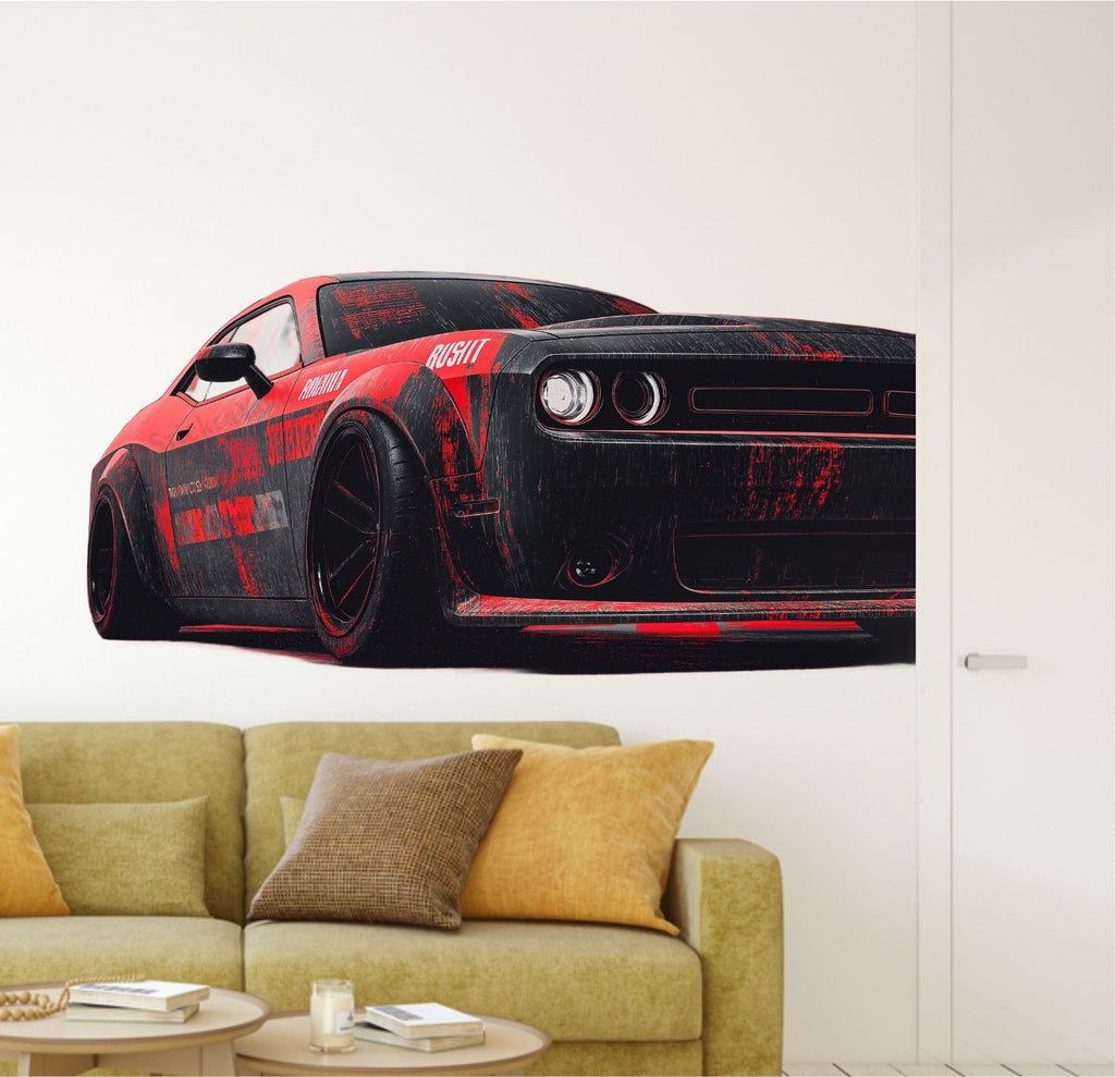 FramingoKart  PVC Vinyl Car Design Art Wall Sticker Big Size Room Walls Home Décor Self Adhesive Sticker