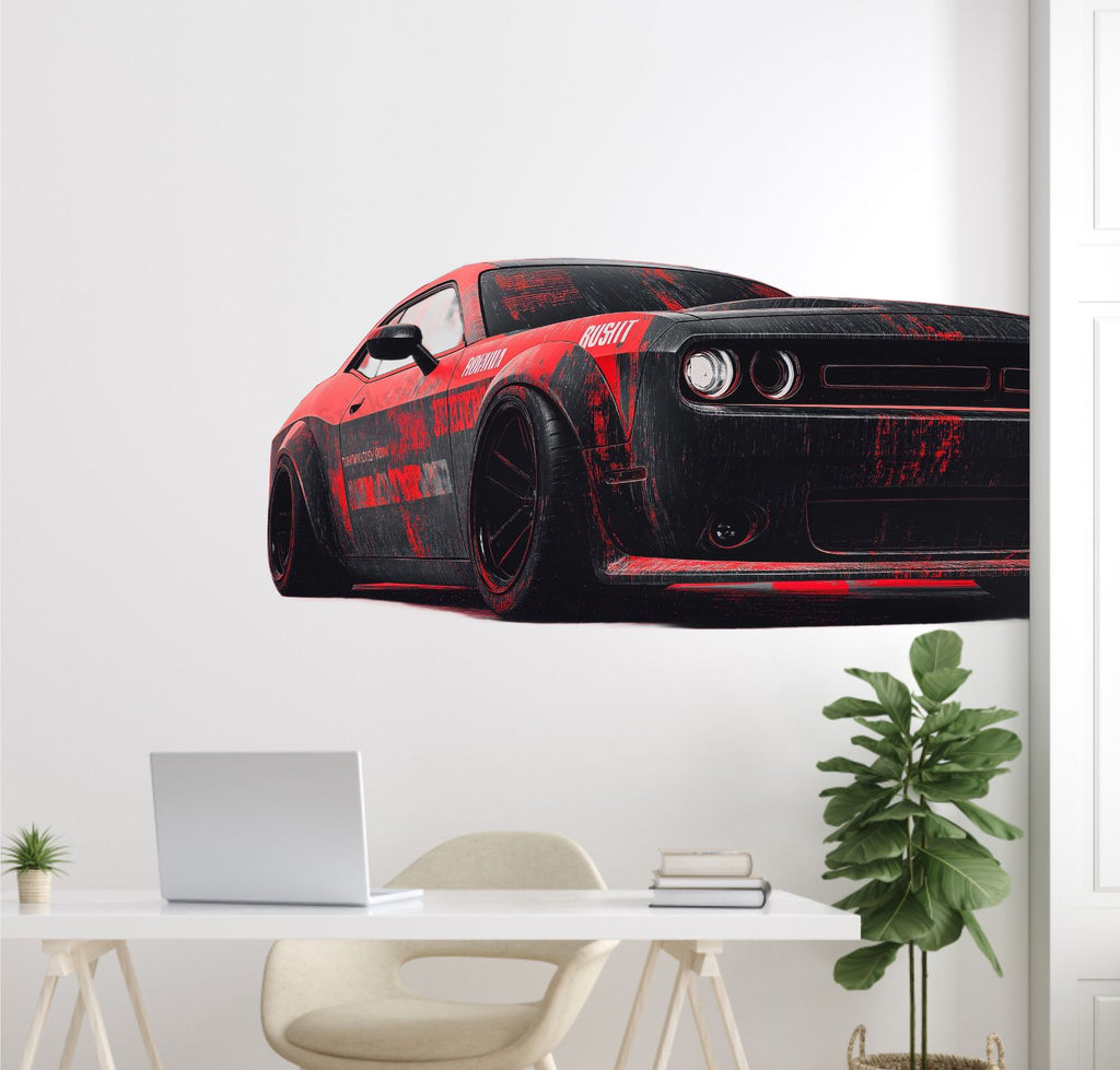 FramingoKart  PVC Vinyl Car Design Art Wall Sticker Big Size Room Walls Home Décor Self Adhesive Sticker